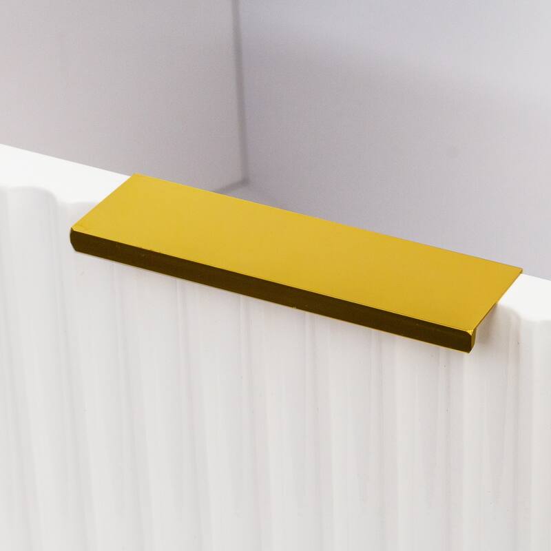 Modern TV Stand, Fashion Elegant TV Stand, 2-drawer TV Cabinet, for Living Room and Bedroom, Warm White