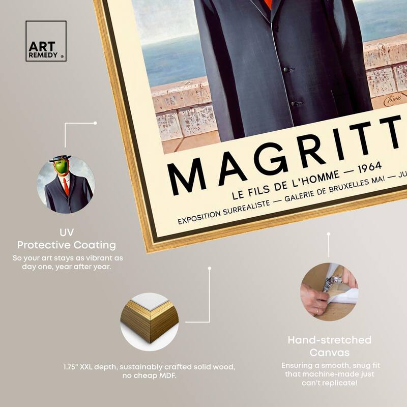 Man with the Apple Canvas by Art Remedy