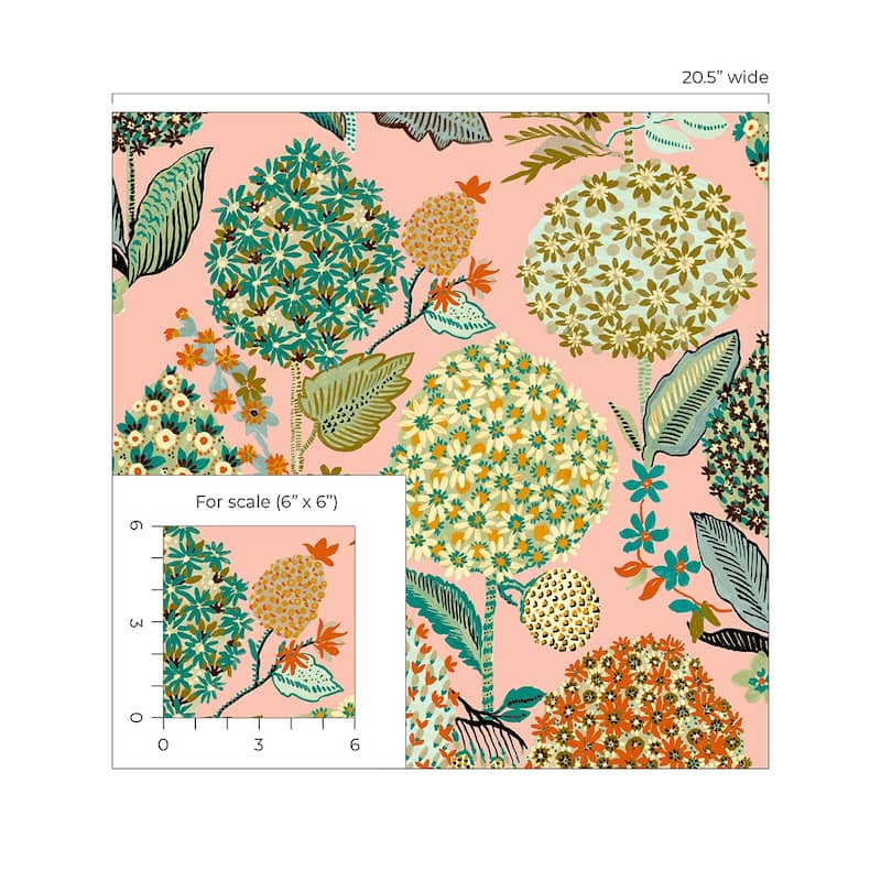 NextWall Blooming Bulbs Peel and Stick Wallpaper