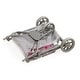 preview thumbnail 7 of 7, Badger Basket Trek 3 Wheel Folding Twin Doll Jogging Stroller - Gray and Pink - N/A