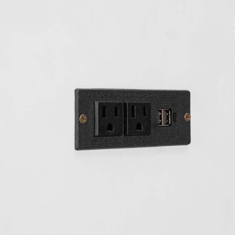 Queen Size Murphy Bed with USB Ports, Drawers, and Pulley Structure Design