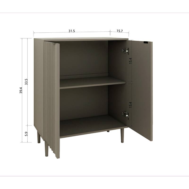 Minimalist Pantry Cabinet Buffet Cabinet Dining Cabinet with Shelves, Simple Sideboard Accent Cabinet