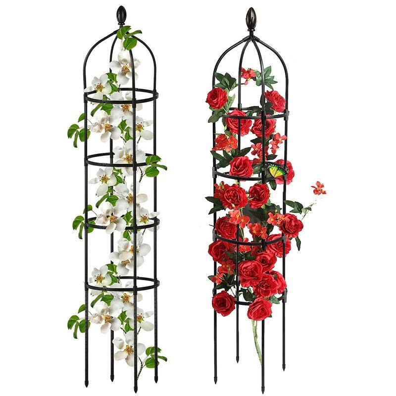 2Pack 6ft Garden Obelisk Trellis for Climbing Plants Bed Bath & Beyond 39158348