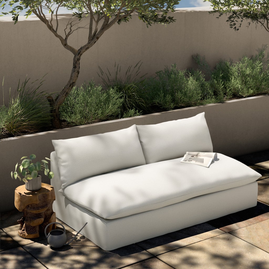 Carter Outdoor Sofa Piece-Faye Cream - 72.0W x 40.0 x 31.5H