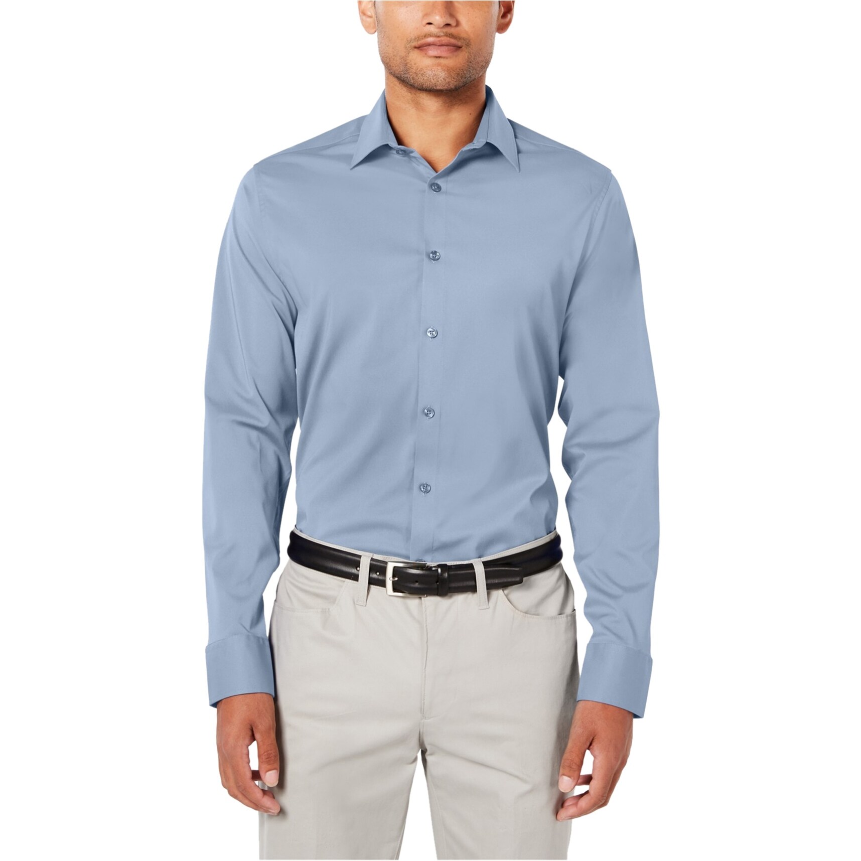 stretch button up shirt mens
