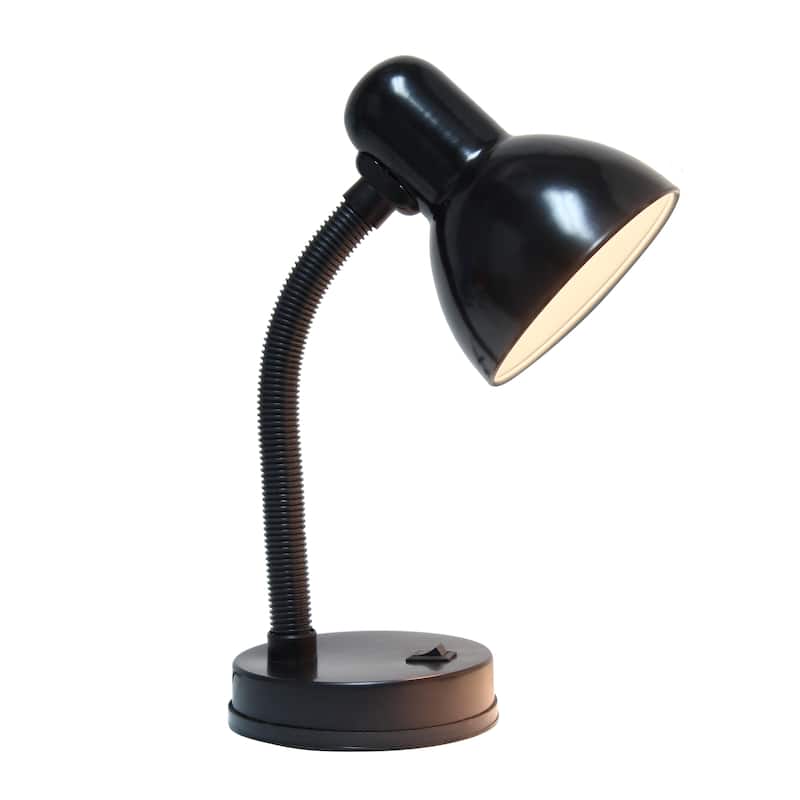 14.25" Metal Desk Task Lamp and Bowl Shade with Gooseneck