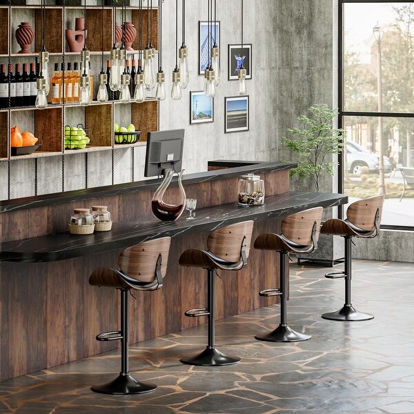 Bar Stools Adjustable Height Swivel Faux Leather Armless Barstools On Sale Bed Bath Beyond 36188876