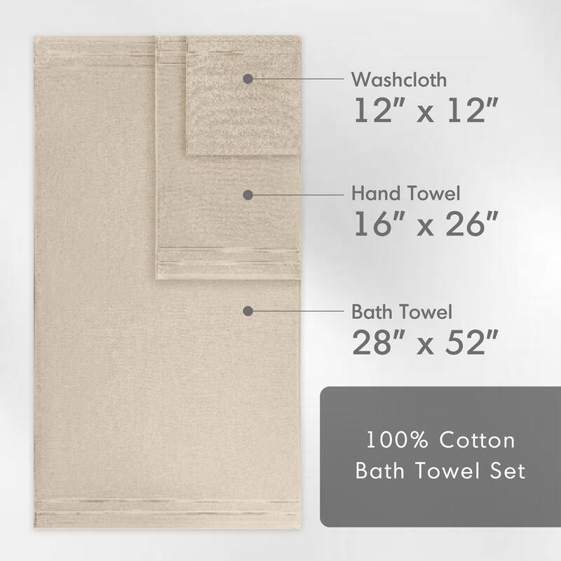 Chelsea Square 400GSM Essential Bundle Quick Dry 100% Cotton 12pc Towel Set