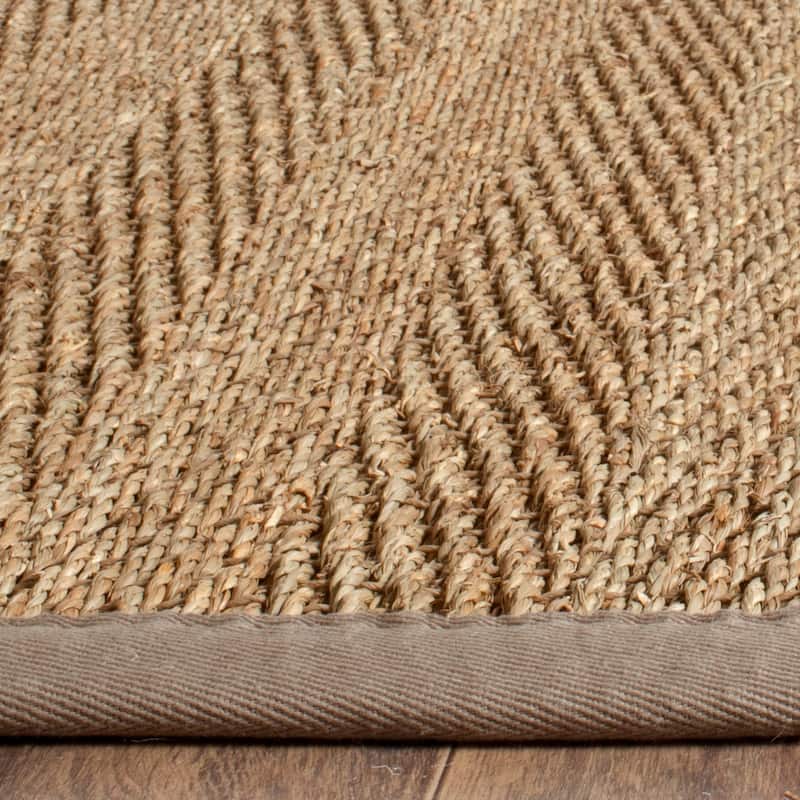 SAFAVIEH Natural Fiber Oceana Herringbone Seagrass Rug