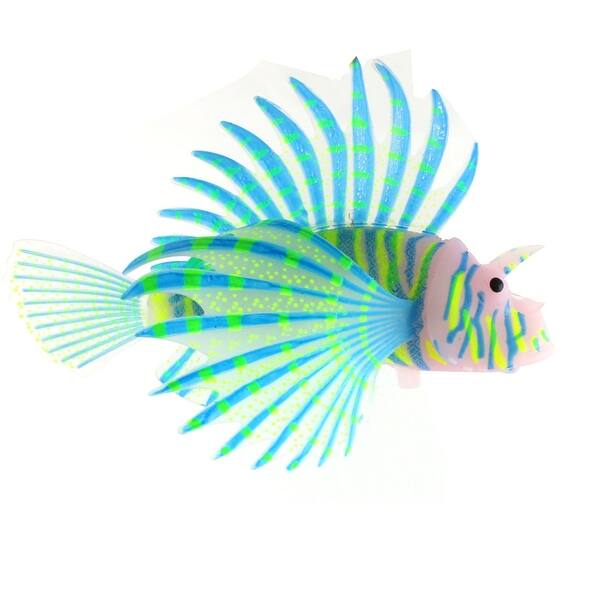 Shop Silicone Simulation Lionfish Ornament Dark Glowing For Aquarium Fish Tank Decor Overstock 24172530
