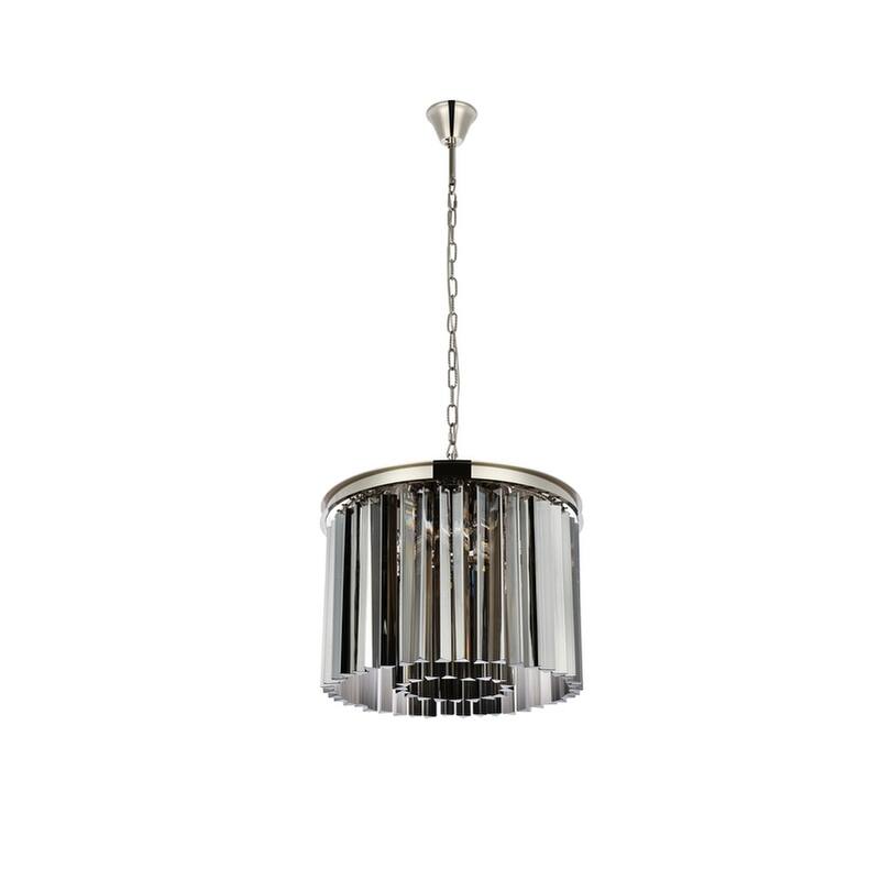 Royce Edge 6-Light Polished Nickel Pendant