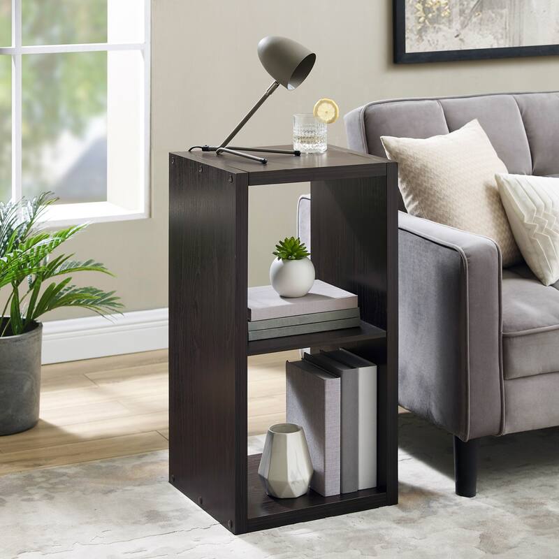 Two Cube Storage Cabinet - 30" - Espresso Brown