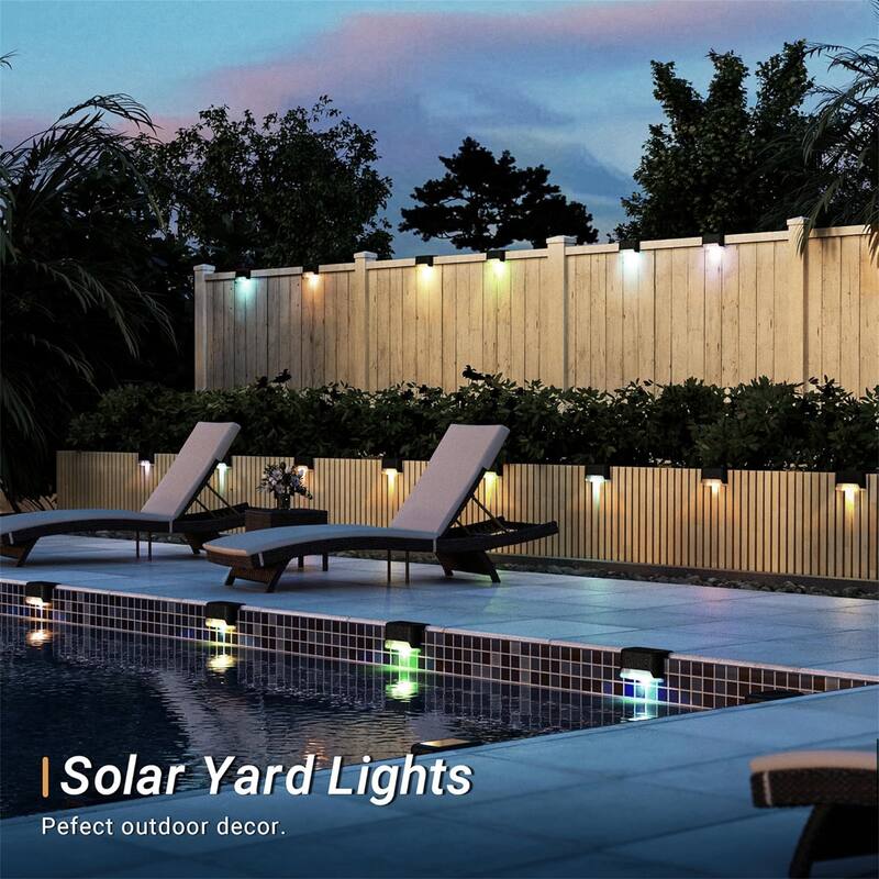 RGB light-16PCS Led Solar Deck Light