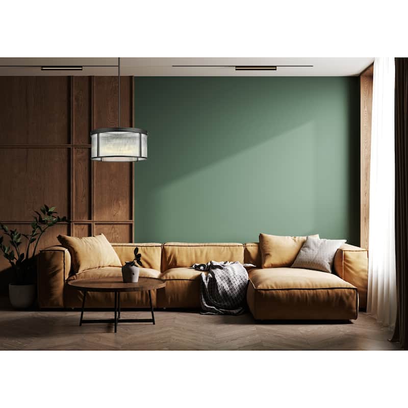 Z-Lite 7504P24 Carnaby 6 Light 25" Wide Drum Chandelier