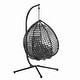 preview thumbnail 12 of 77, Wicker Hanging Egg Chair for Indoor and Outdoor Relaxation