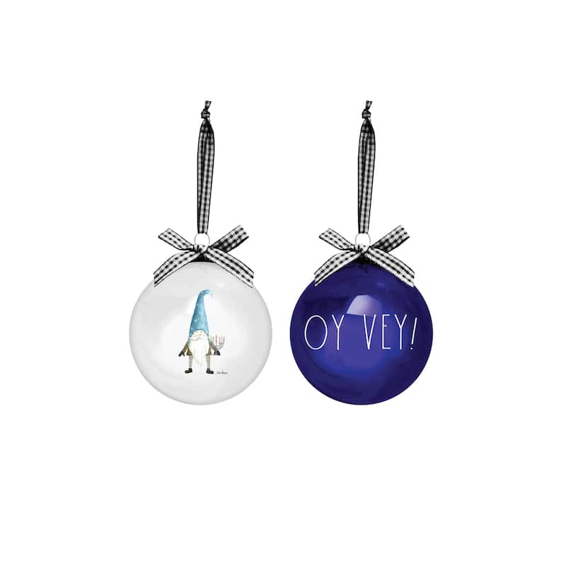 Rae Dunn Set of 2 HANUKKAH Ornaments