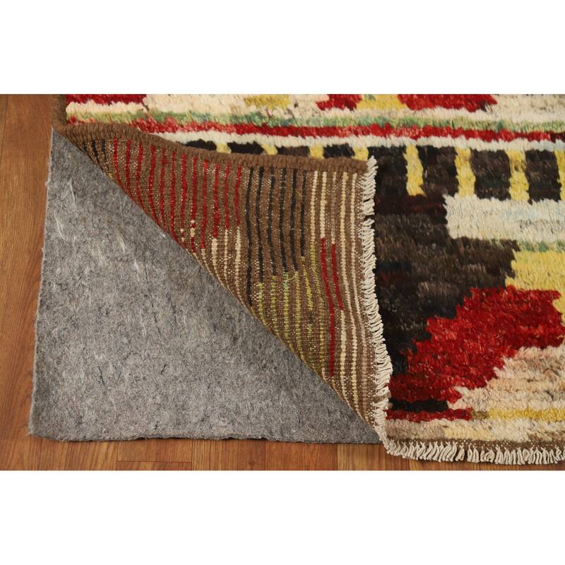 Moroccan Oriental Rug Handmade Modern Wool Carpet - 5'2" x 6'5"