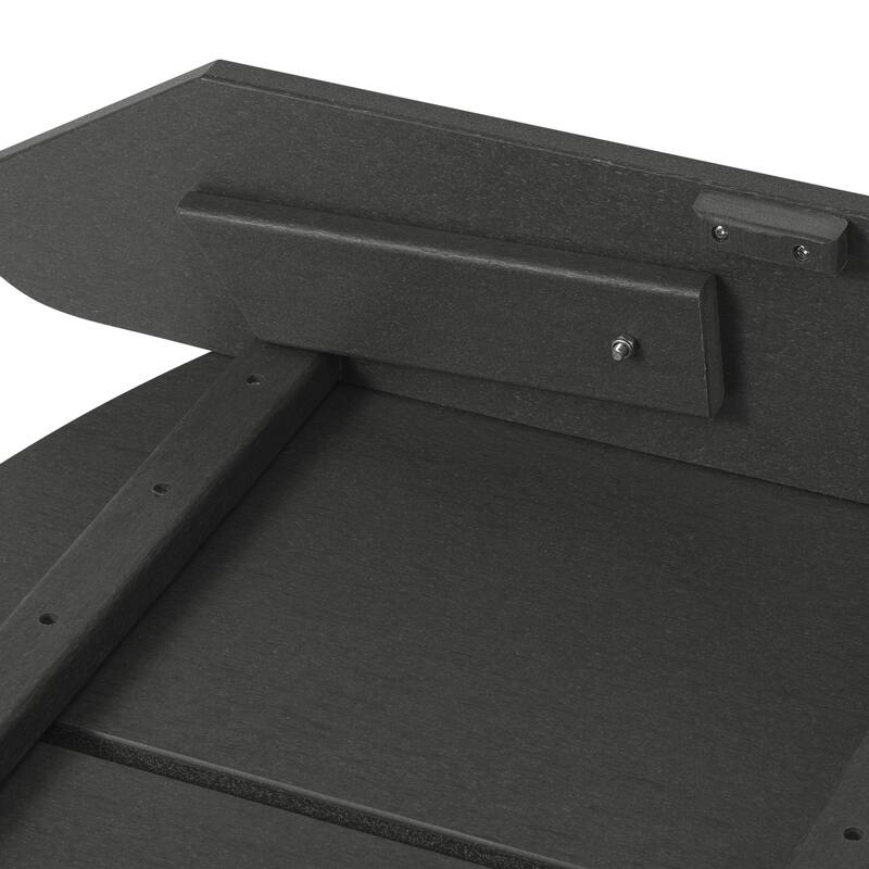 Coastin Modern Poly Adirondack Chair With Ottoman (Set of 2)