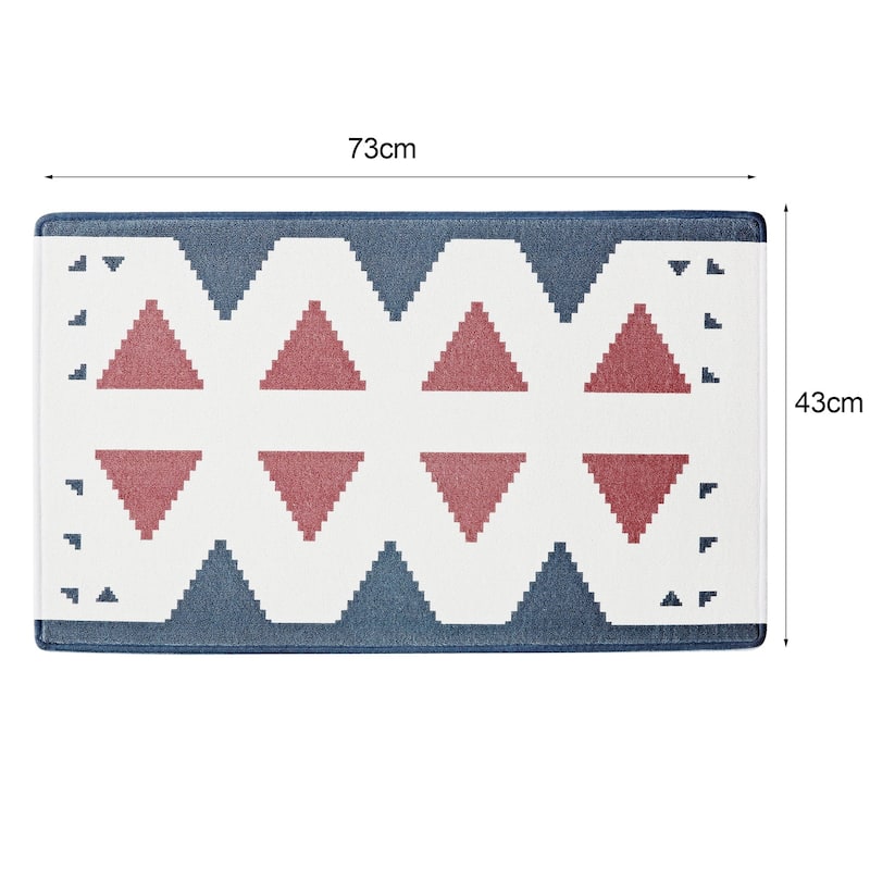 Javlergo Door Mat, Washable Indoor Outdoor Floor Doormat, 47.2" x 31.5"/28.7" x 16.9"