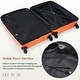 preview thumbnail 15 of 50, Luggage Set of 3, with USB Port, Cup Holder, Spinner Wheels