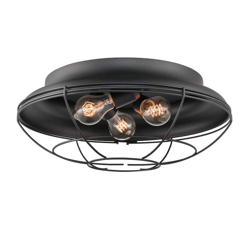 Millennium Lighting 3 Light 17" Wide Outdoor Flush Mount Bowl Ceiling