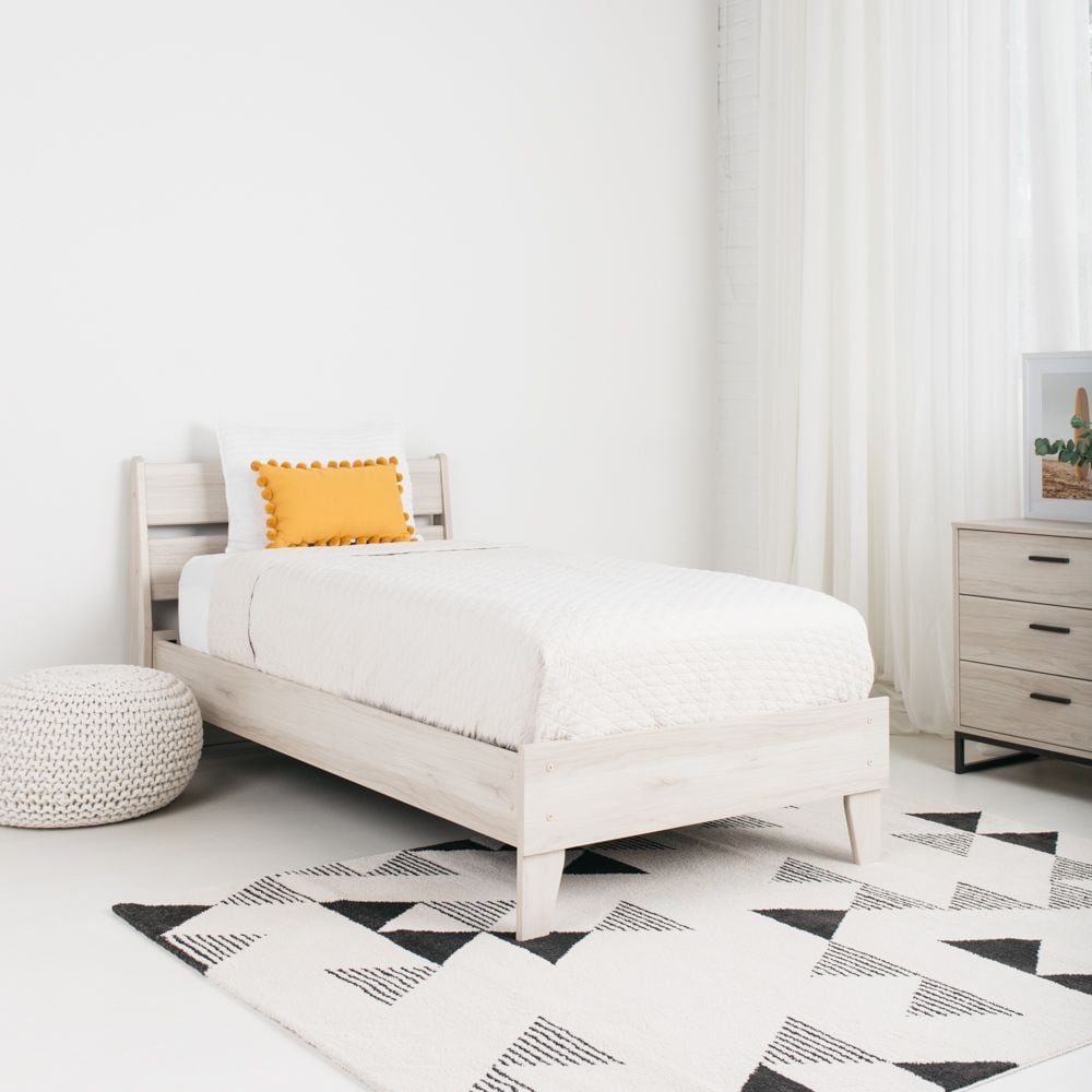 Socalle Natural Wood Platform Bed - Overstock - 32942620