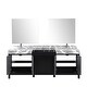 preview thumbnail 23 of 157, Lexora Zilara Bathroom Vanity Complete Set in Black and Grey with Faucet