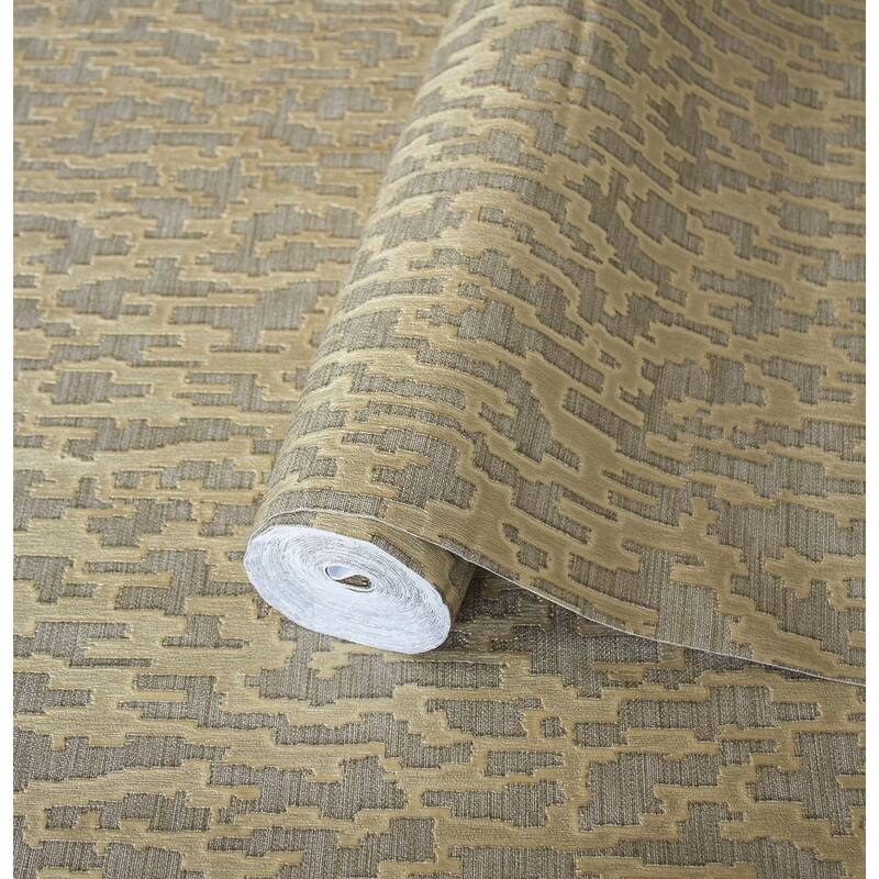 Abstract Metallic Accents Glam Solid Color Wallpaper