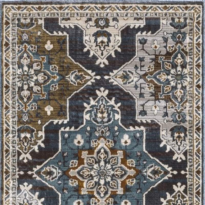 HomeRootsMedallion Traditional Rectangle Area Rug