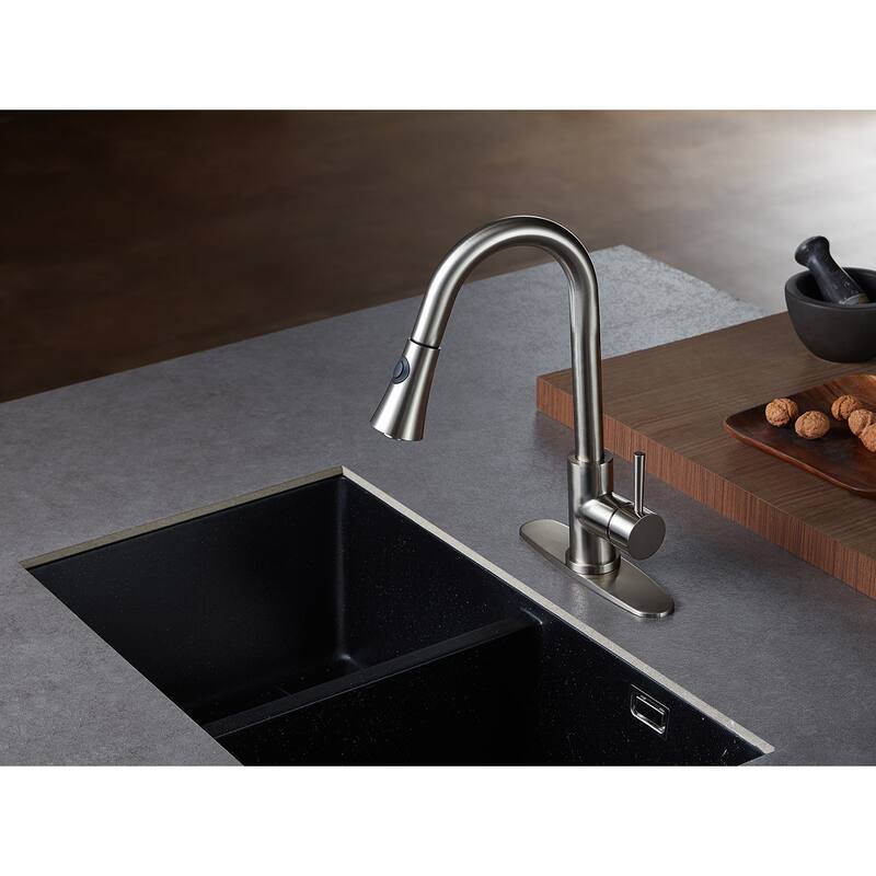 Concord 1-Handle Pull-Down Kitchen Faucet - Brushed Nickel