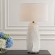 preview thumbnail 2 of 5, Uttermost Vida White Table Lamp - 33" H X 19" W X 19" D