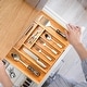 preview thumbnail 8 of 7, Expandable Silverware Organizer - Bamboo Kitchen Drawer Organizer, Utensil Holder - Drawer Organization and Storage