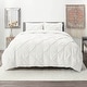 preview thumbnail 2 of 175, Nestl Pinch Pleat 3-piece Duvet Cover Set White - California King