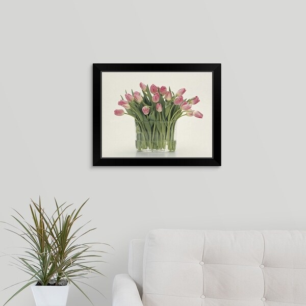"Tulips" Black Framed Print
