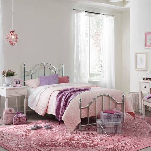 Hillsdale Furniture Vivian Silver Metal Platform Bed