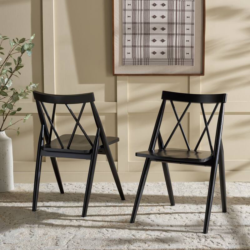 SAFAVIEH HOME Gayle Dining Chair (Set of 2) - 22"W x 22"D x 34"H