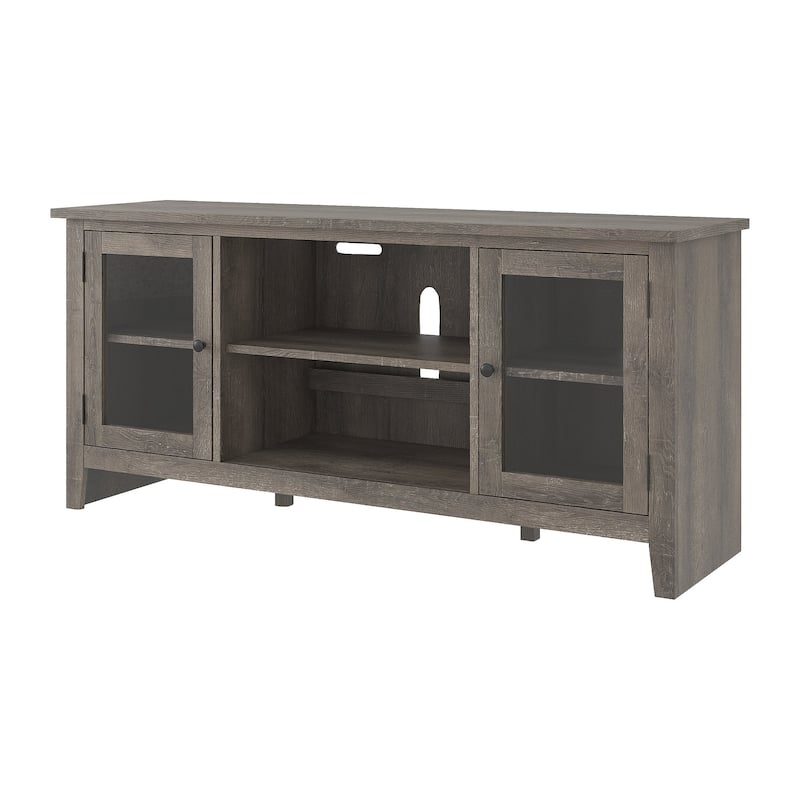Arlenbry Contemporary Large TV Stand w/Fireplace Option, Gray - 59"