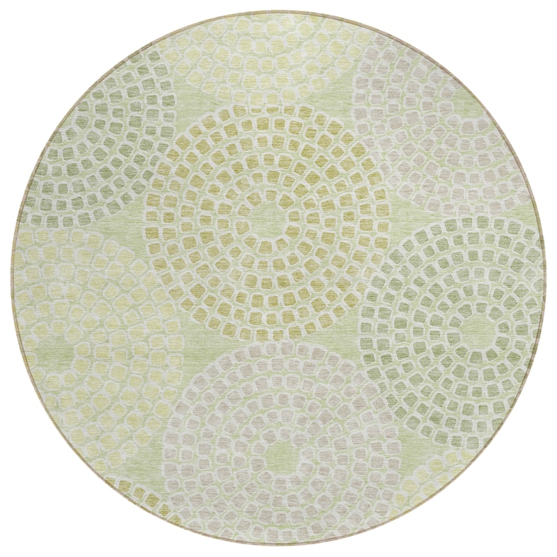 Machine Washable Indoor/ Outdoor Chantille Contemporary Geo Rug