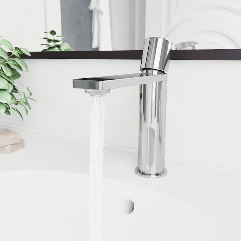 VIGO Halsey 8" H Single Handle Single Hole Bathroom Faucet