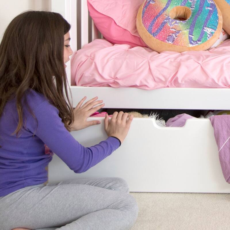 Max and Lily Twin over Full Bunk Bed with Under Bed Storage Drawers