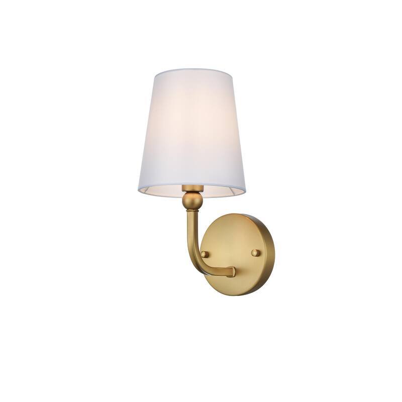 Cole 1 Light Black and Clear Bath Sconce