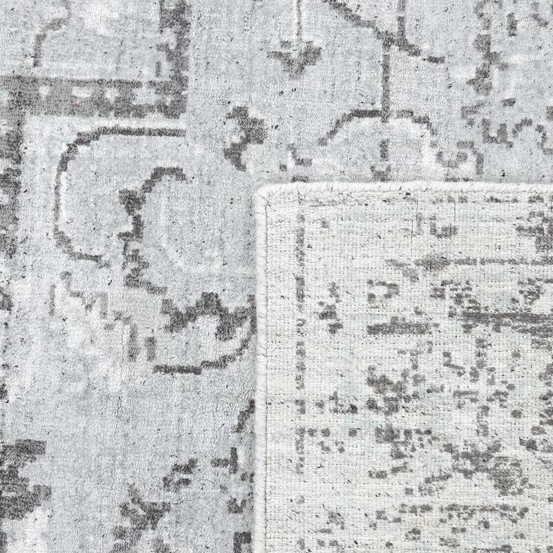Overton Handmade Modern Contemporary Floral Area Rug