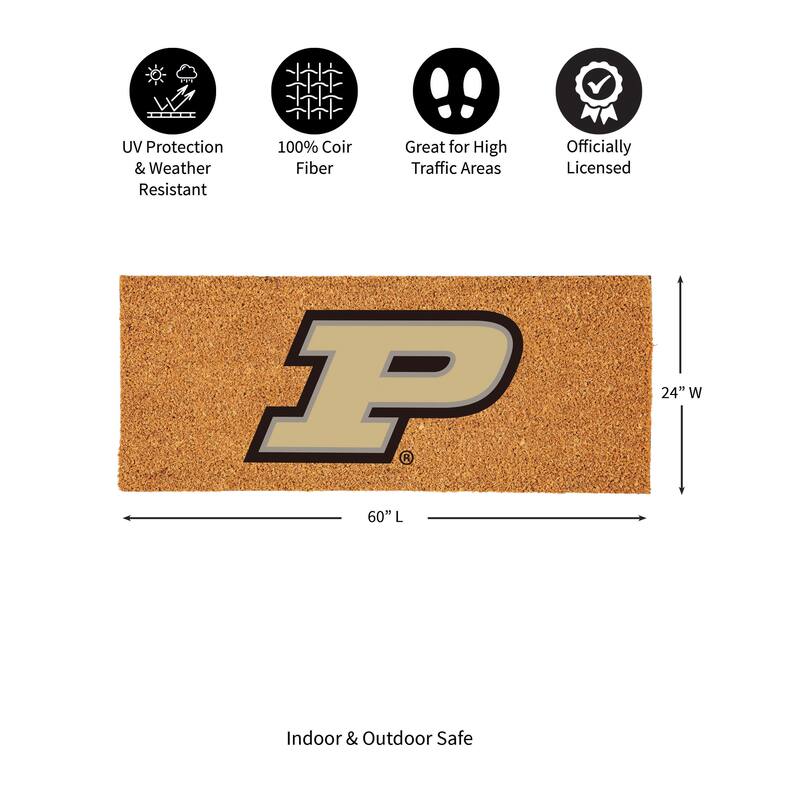 Purdue University Full Color Indoor/Outdoor Coir Mat