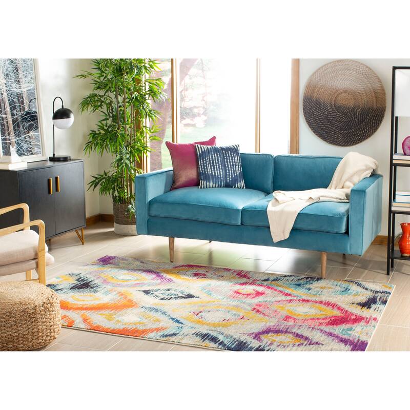 SAFAVIEH Monaco Sveva Boho Ogee Watercolor Rug