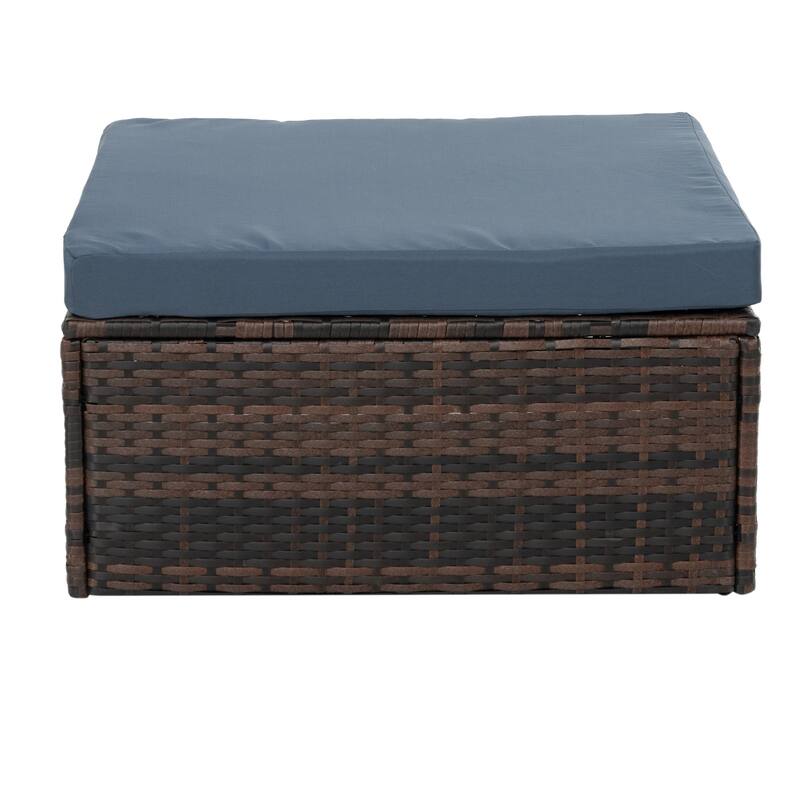 Outdoor Wicker Weaving Conversation Combo Set of 5