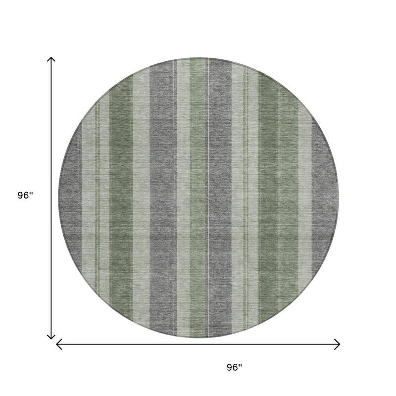 HomeRoots Striped Transitional Rectangle Outdoor Rug