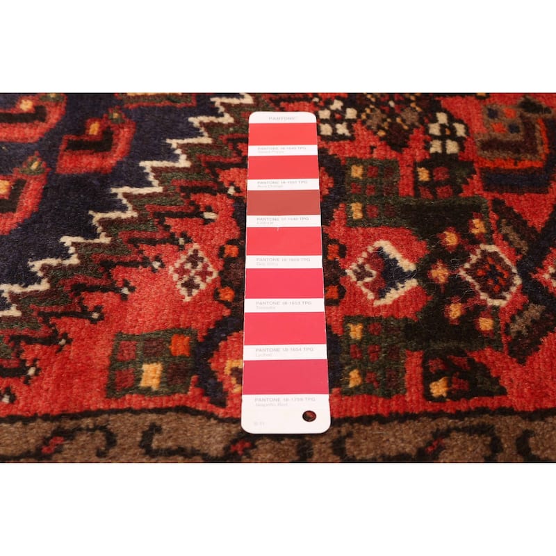 ECARPETGALLERY Hand-knotted Andelz Red Wool Rug - 3'2 x 4'10
