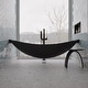 preview thumbnail 6 of 10, ALFI brand HammockTub1-BM 79" Acrylic Wall Mounted Hammock Tub