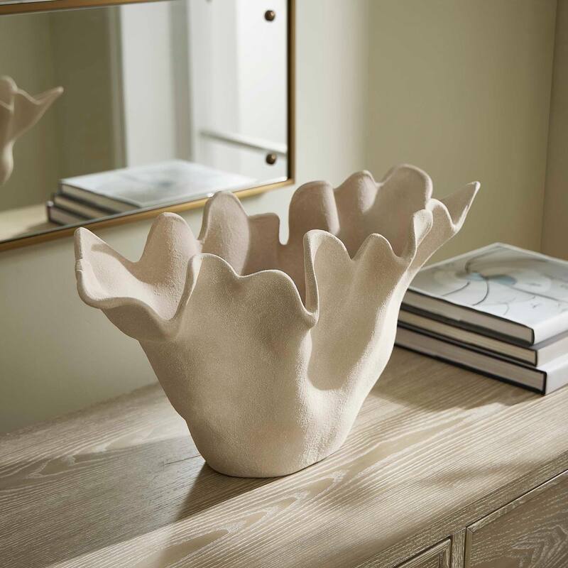 Uttermost 18284 Sand Dune 22" Wide Earthenware Decorative Bowl