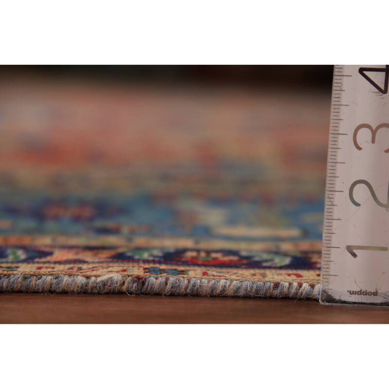 Orange Tabriz Persian Area Rug Handmade Wool Carpet - 9'3"x 12'10"